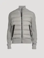 Wool Down Zip Blouson Jacket