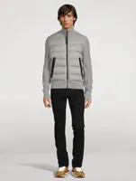 Wool Down Zip Blouson Jacket