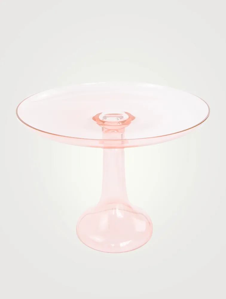Coloured Glass Cake Stand