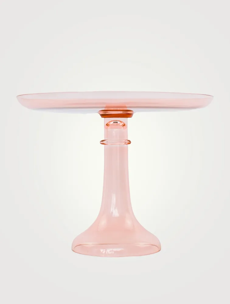 Coloured Glass Cake Stand