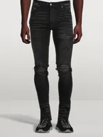 Mx1 Skinny Jeans With Iridescent Patches