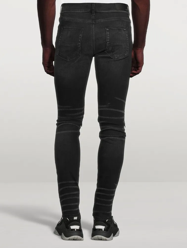 Mx1 Skinny Jeans With Iridescent Patches