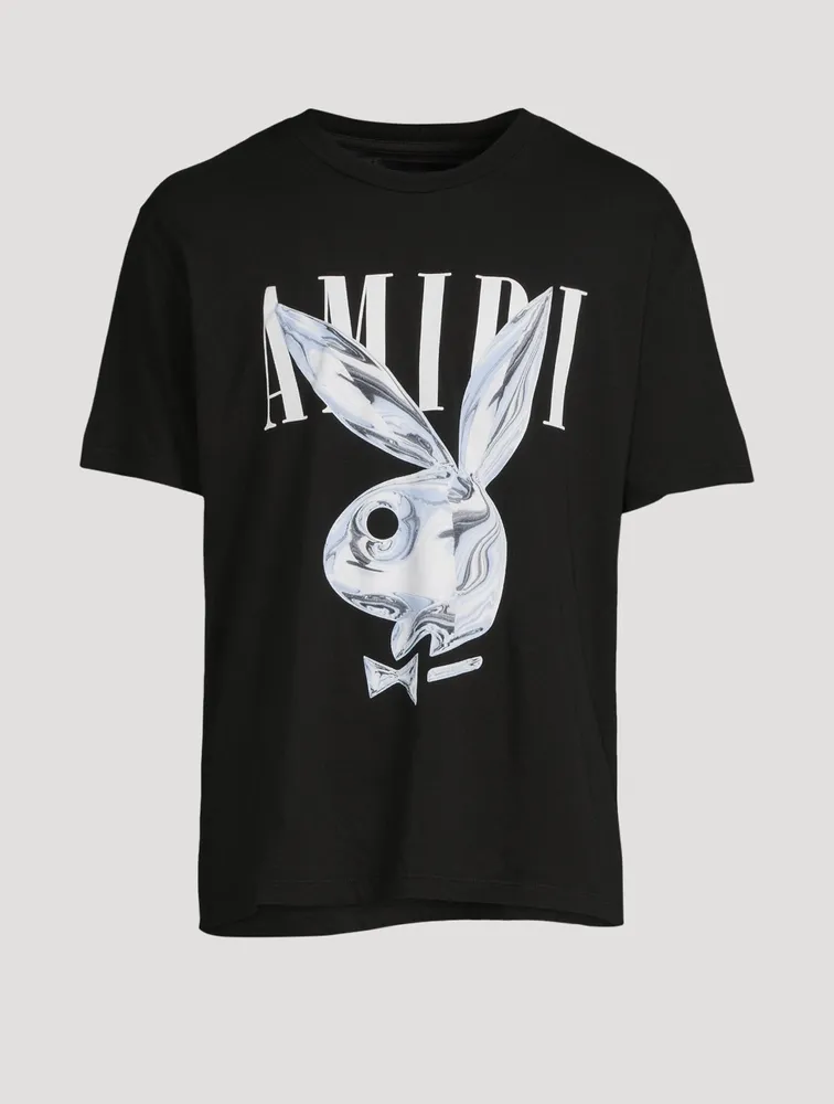 Psycho Bunny Flocking Logo T Shirt Black