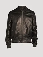 Leather Bomber Jacket