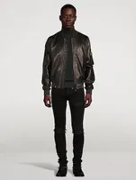 Leather Bomber Jacket