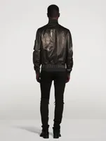 Leather Bomber Jacket