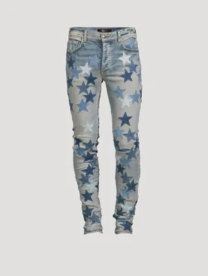 Chemist Jeans With Patchwork Stars