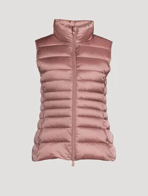 Lynn Quilted Vest With Stand Collar