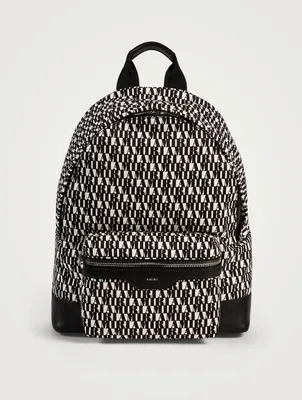 Canvas Backpack In Logo Print