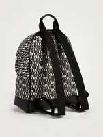 Canvas Backpack In Logo Print