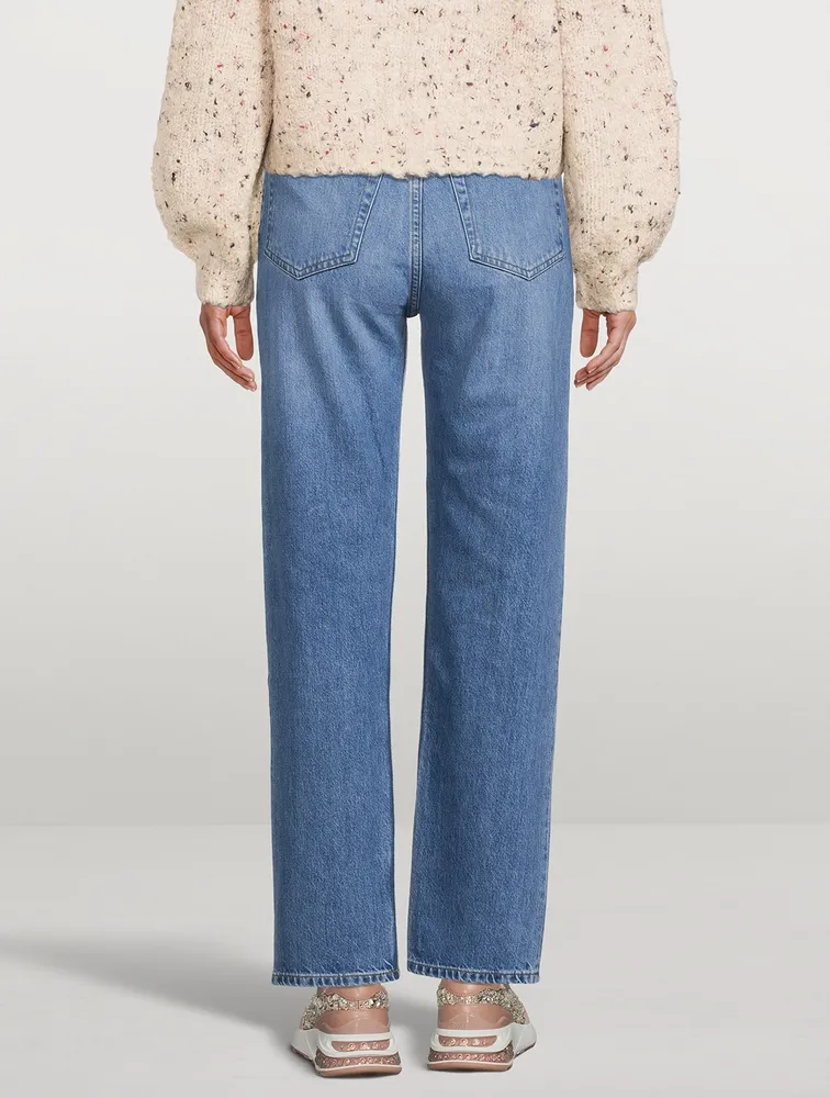 Bonnie High-Waisted Straight-Leg Jeans