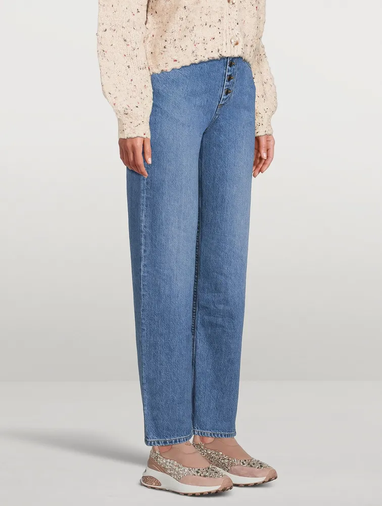 Bonnie High-Waisted Straight-Leg Jeans