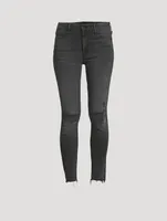 The Looker High-Waisted Distressed Skinny Jeans