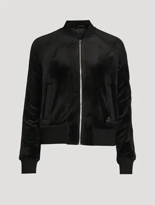 Assinica Velour Bomber Jacket