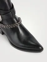 Jodhpur Leather Chain Boots