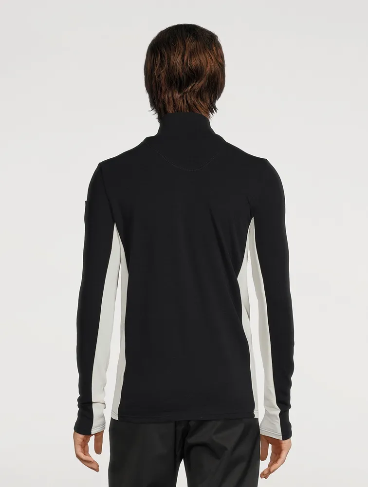 Ski Wool-Blend Half-Zip Top