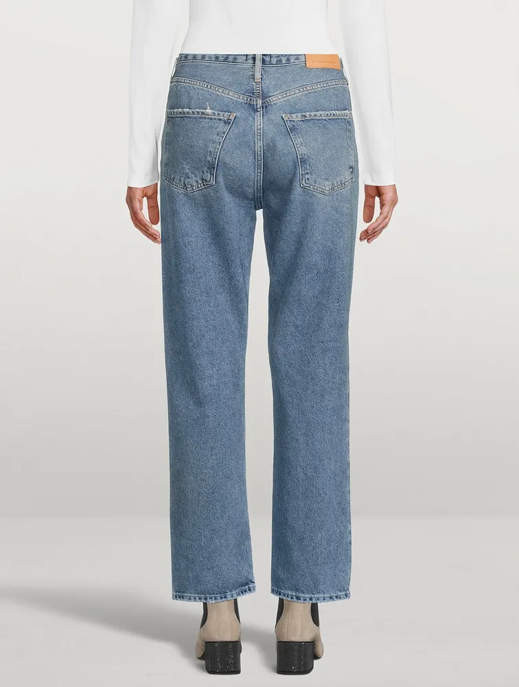 Sabine High-Waisted Straight-Leg Jeans