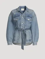 Dolly Belted Denim Jacket