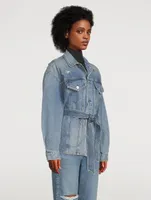 Dolly Belted Denim Jacket