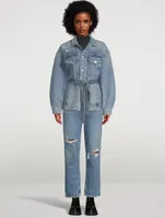 Dolly Belted Denim Jacket