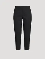 Cropped Stretch-Wool Trousers