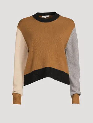 Colourblock Recycled Cashmere And Wool Sweater