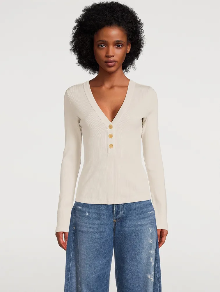 Scarlett Rib Henley