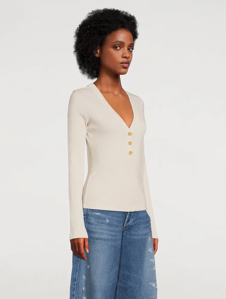 Scarlett Rib Henley