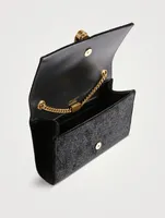 Small Kate YSL Monogram Velvet Chain Bag