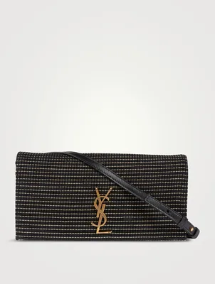Kate 99 Embroidered Suede Baguette