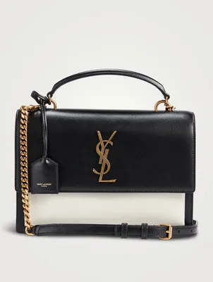 Sunset YSL Monogram Leather Top Handle Bag