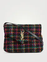 Toy Loulou YSL Monogram Tweed Crossbody Bag