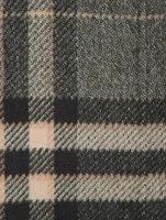 Signature Doublé Wool Coat Check Print