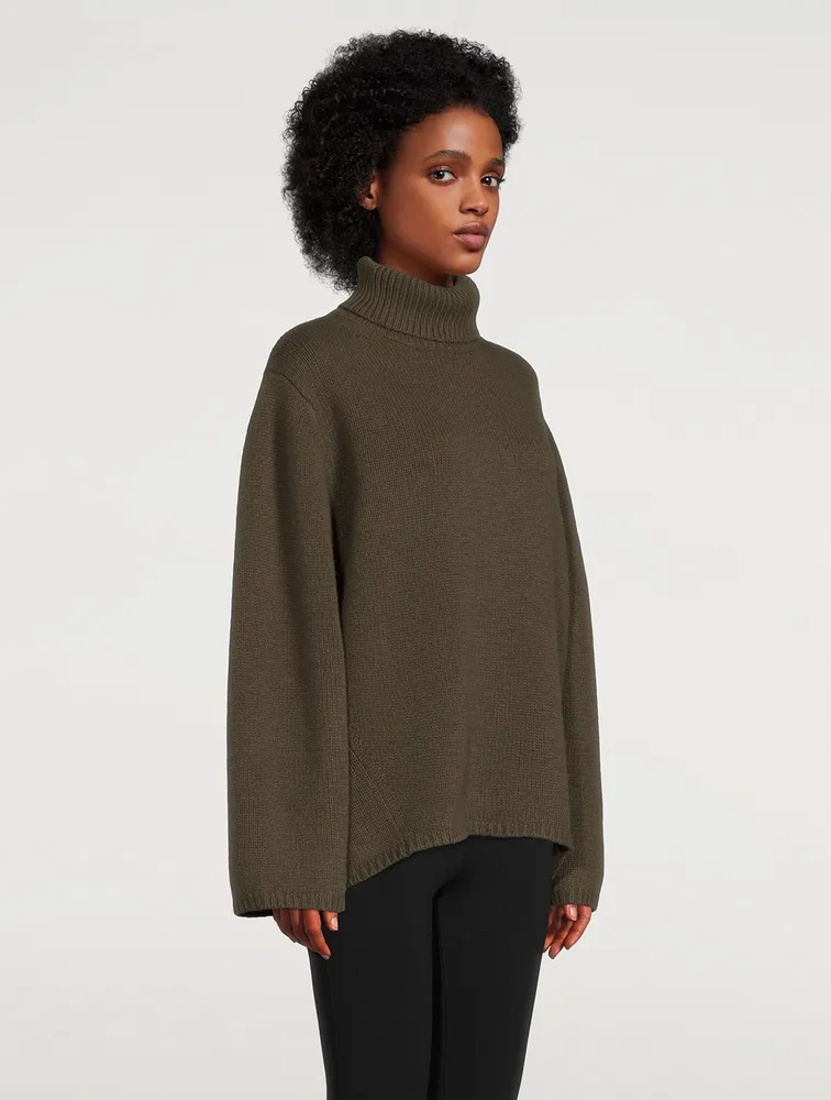 Wool And Cashmere Turtleneck Sweater