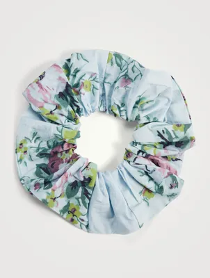 Printed Cotton Poplin Scrunchie