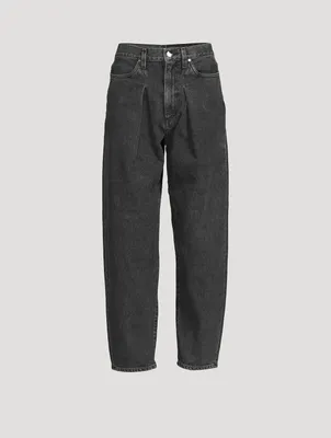 The Pleat Curve High-Waisted Jeans