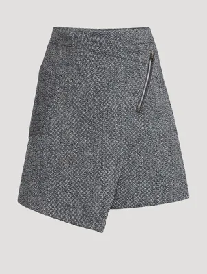 Asymmetric Wrap Skirt