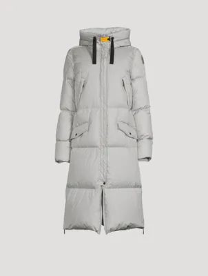 Pouff Long Down Puffer Jacket With Hood