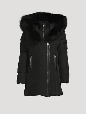 Kids Leelee-SH Down Coat With Signature Shearling Collar