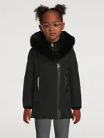 Kids Leelee-TSH Down Coat With Signature Shearling Collar