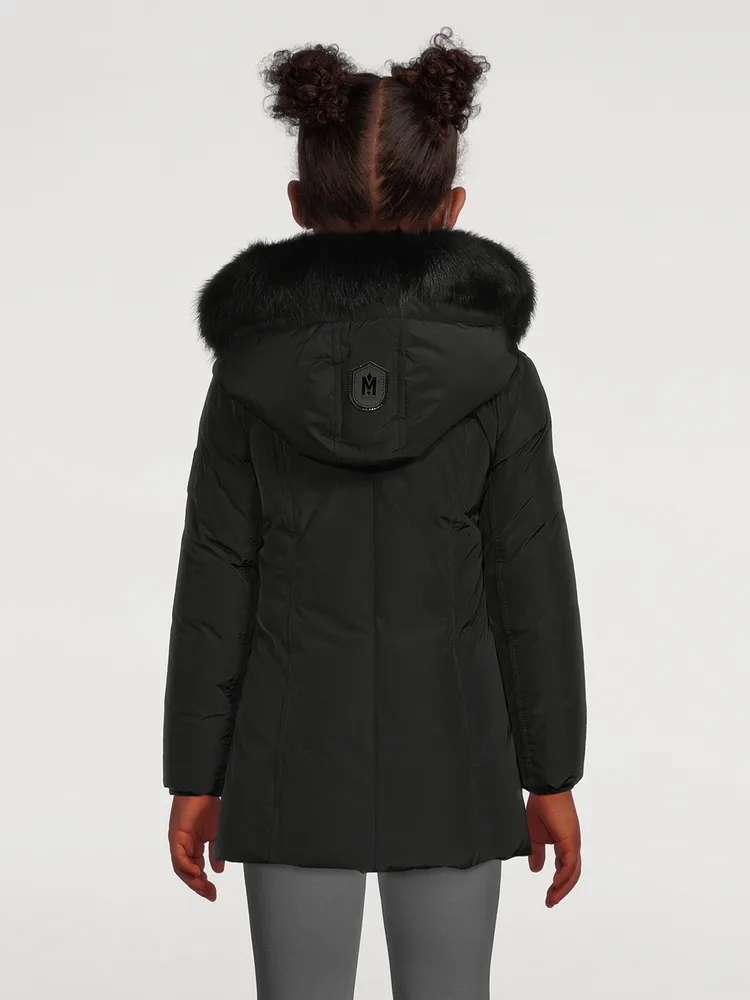 Kids Leelee-TSH Down Coat With Signature Shearling Collar