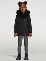Kids Leelee-TSH Down Coat With Signature Shearling Collar