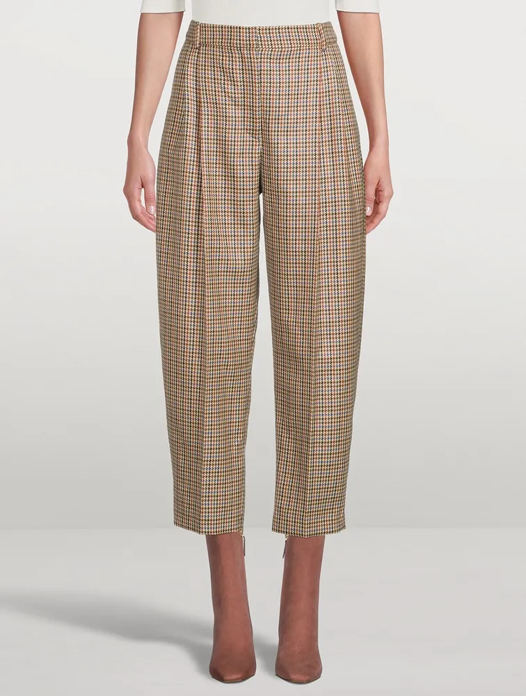 Cavalry Wool Trousers Houndstooth