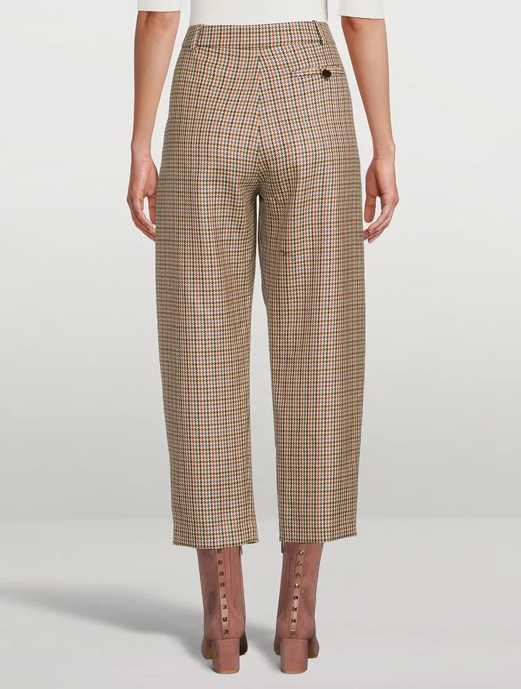 Cavalry Wool Trousers Houndstooth