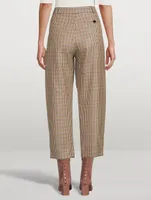Cavalry Wool Trousers Houndstooth