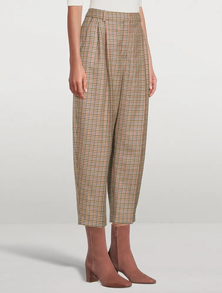 Cavalry Wool Trousers Houndstooth