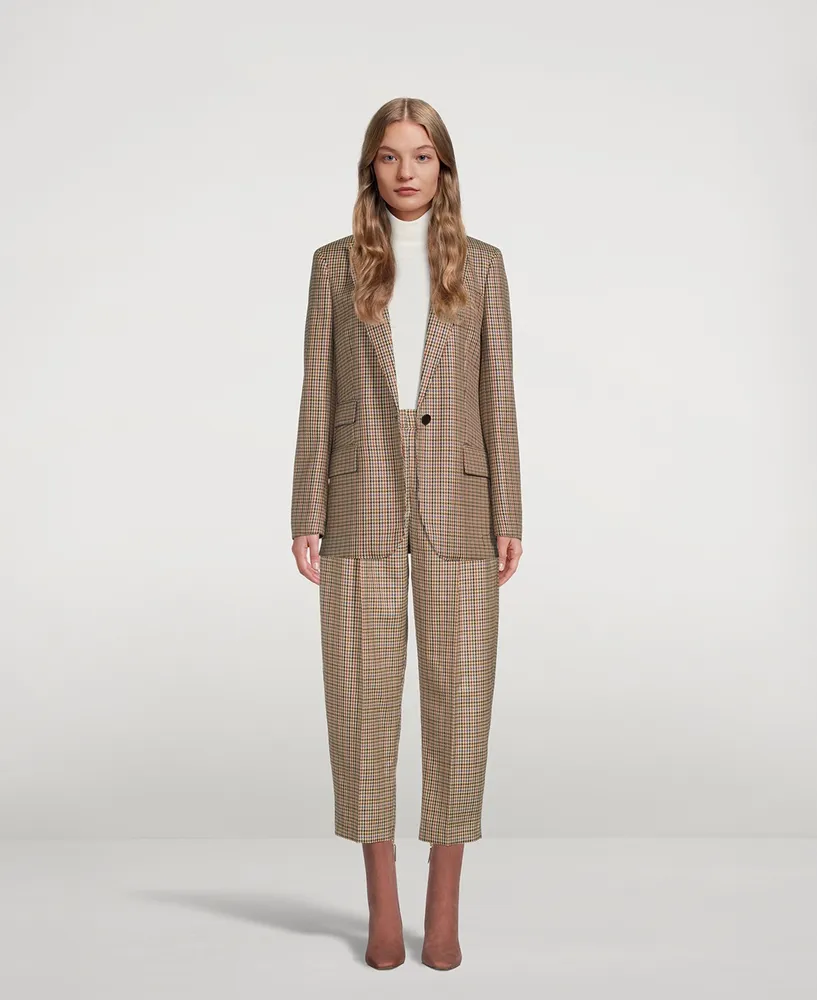 Cavalry Wool Trousers Houndstooth