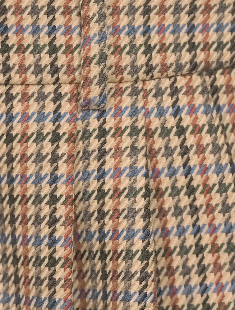 Cavalry Wool Trousers Houndstooth