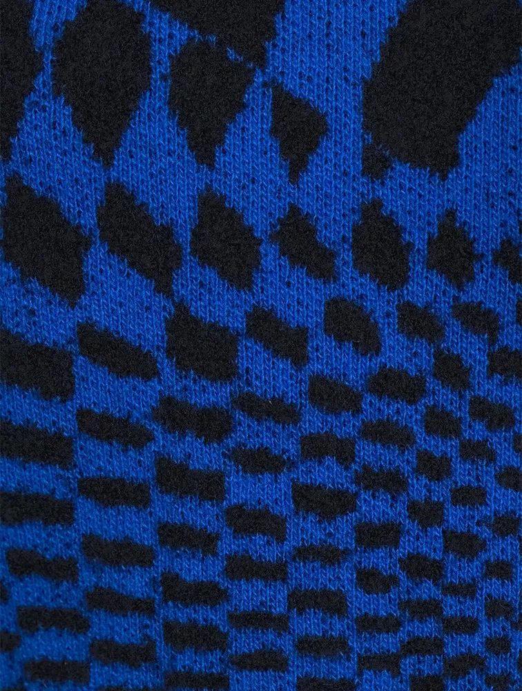 Geometric Virgin Wool Sweater