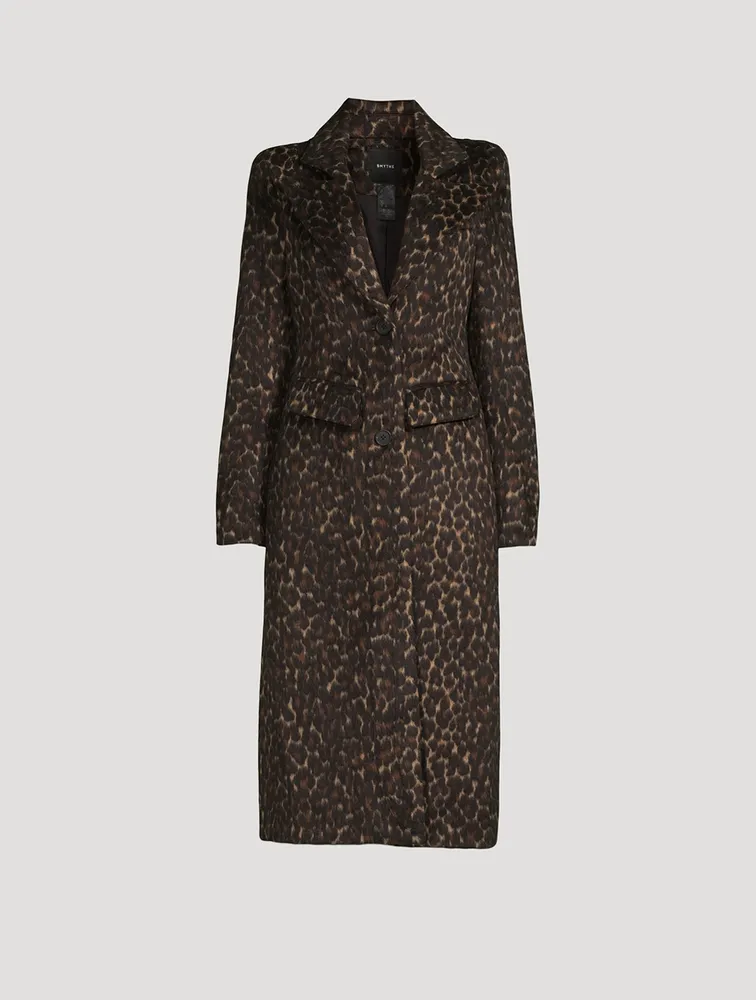 Pagoda Brando Coat Leopard Print